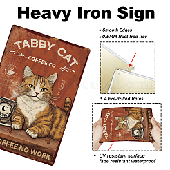 Vintage Metal Tin Sign&nbsp;AJEW-WH0436-078