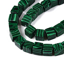 Synthetic Malachite Beads Strands&nbsp;G-T139-8x8-39