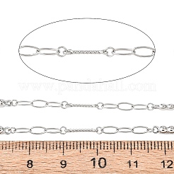 304 Stainless Steel Oval with Flat Round Link Chains&nbsp;CHS-H117-11P