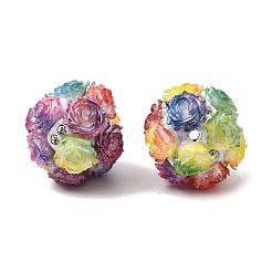 Opaque Acrylic & Rhinestone & Resin Beads&nbsp;OACR-D039-07