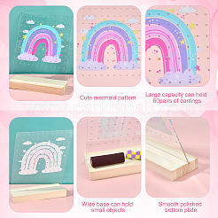 Acrylic & Wood Earring Displays&nbsp;EDIS-WH0016-01