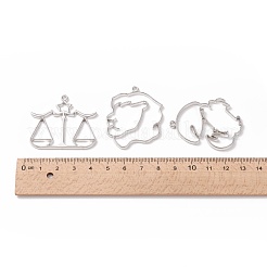 Zinc Alloy Open Back Bezel Pendants&nbsp;PALLOY-D580-05P