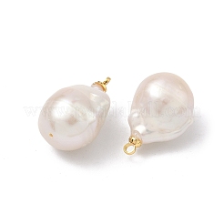 Natural Baroque Pearl Keshi Pearl Pendants&nbsp;PALLOY-JF04782