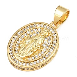 Brass Micro Pave Cubic Zirconia Pendants&nbsp;CU-CBAAB9C-04G