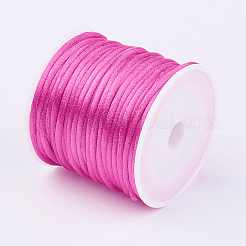 Nylon Satin Rattail Cords&nbsp;NWIR-L006-1mm-15