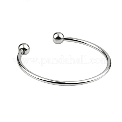 Brass European Style Bangle Making&nbsp;BJEW-WH0022-09P