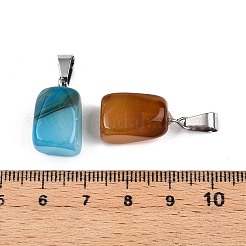 Dyed Natural Agate Pendants&nbsp;G-N344-11P