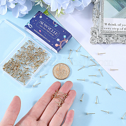 200Pcs 304 Stainless Steel Stud Earring Findings&nbsp;FIND-SC0011-14