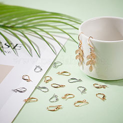 48Pcs 2 Colors Brass Earring Hooks&nbsp;KK-BC0010-66