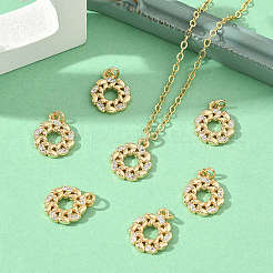 SHEGRACE Brass Clear Cubic Zirconia Charms&nbsp;XGRQ3K932-530G