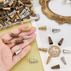 90Pcs 6 Styles Tibetan Style Apetalous Alloy Bead Cone&nbsp;FIND-PH0021-18
