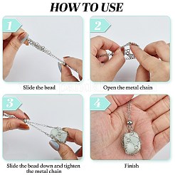 3Pcs 3 Style Brass Braided Macrame Pouch Empty Stone Holder for Pendant Necklaces Making&nbsp;NJEW-SZ0001-63
