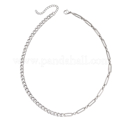 304 Stainless Steel Mixed Link Chain Necklaces&nbsp;NJEW-JN05851