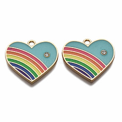 Alloy Enamel Pendants&nbsp;ENAM-T011-108C-NR