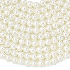 Eco-Friendly Dyed Glass Pearl Beads Strands&nbsp;HY-A008-6mm-RB002