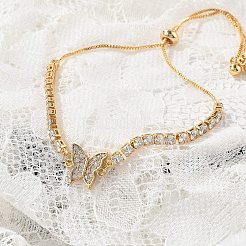 Adjustable Brass Shell Slider Bracelets&nbsp;BJEW-L699-02G