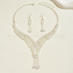 Alloy Hollow Out Tassel Earrings & Necklaces Sets for Women&nbsp;WZ7868