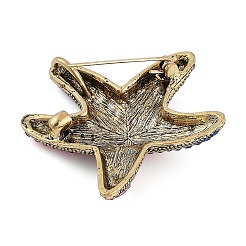 Starfish Rhinestone Brooches&nbsp;JEWB-S030-02