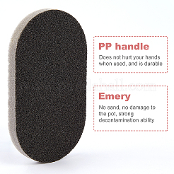 8 Pcs 2 Colors Portable Emery Sponge Pot Dish Brush&nbsp;AJEW-OC0002-10