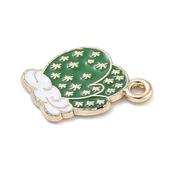 Christmas Alloy Enamel Pendants&nbsp;ENAM-K074-01G-02