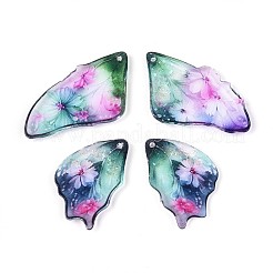 Transparent Epoxy Resin Pendants&nbsp;RESI-T057-32A