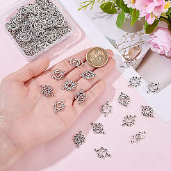 140Pcs 7 Styles Tibetan Style Alloy Links/Connectors&nbsp;TIBEP-ME0001-09