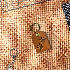 1Pc PU Leather Bag Keychins&nbsp;KEYC-CL0001-39A