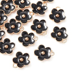 Light Gold Plated Alloy Enamel Pendants&nbsp;ENAM-YW0002-20E
