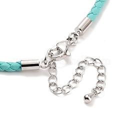 Braided Round Imitation Leather Bracelets Making&nbsp;BJEW-H610-01P-12
