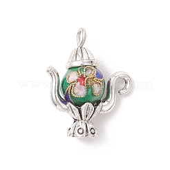 8Pcs 8 Colors Tibetan Style Alloy Pendants&nbsp;PALLOY-JF04280