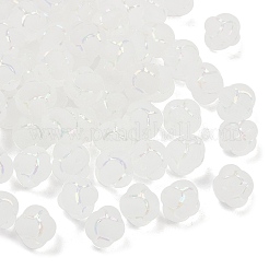 Frosted Transparent Acrylic Beads&nbsp;OACR-P029-16B-01
