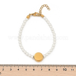 Plastic Imitation Pearl Beads Bracelets for Women&nbsp;BJEW-M056-10G-03