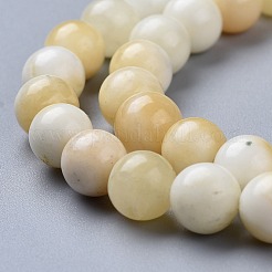 Natural Honey Jade Beads Strands&nbsp;G-K153-B26-8mm-01