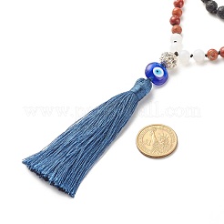 Gemstone Mala Beads Necklace&nbsp;NJEW-JN03814