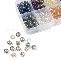 220Pcs 10 Colors Electroplate Glass Beads Strands&nbsp;EGLA-YW0003-26