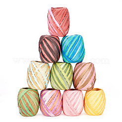 10 Rolls 10 Colors Raffia Natural Rope&nbsp;OCOR-TA0002-25