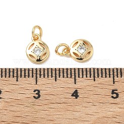 SHEGRACE Brass Micro Pave Cubic Zirconia Pendants&nbsp;XGR-Q3D455-504G