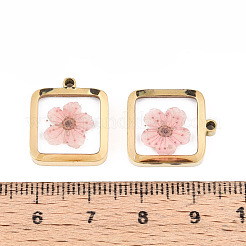 304 Stainless Steel Epoxy Resin Pendants&nbsp;STAS-T072-36