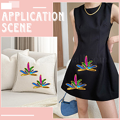 10Pcs Polyester Embroidery Ornament Accessories&nbsp;PATC-CY0001-31B