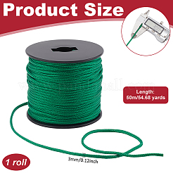 50M Nylon Braided Cords&nbsp;NWIR-WH0024-01B
