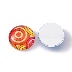 Printed Glass Cabochons&nbsp;GGLA-PH0004-11