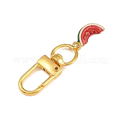 6Pcs Alloy Enamel Fruits Pendant Decorations&nbsp;HJEW-JM04032