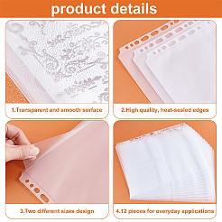 PVC Plastic Album Binder Refill Pages&nbsp;FIND-WH0173-118A