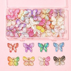40Pcs 2 Styles Printed Translucent Acrylic  Pendants&nbsp;MACR-FS0002-04