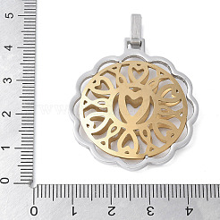 304 Stainless Steel Pendants&nbsp;STAS-S162-06GP