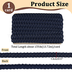 15 Yards Imitation Leather Braided Lace Ribbon&nbsp;WL-WH0003-02E