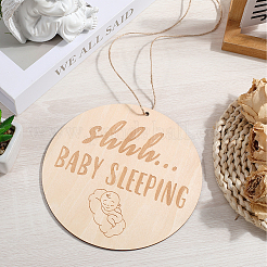 Do Not Disturb Wood Door Hanging Decorations&nbsp;AJEW-WH20006-65A