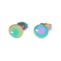 Ion Plating(IP) 304 Stainless Steel Stud Earring Findings&nbsp;STAS-K184-01-02M