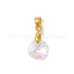 AB Color Plated Glass Charms&nbsp;PALLOY-JF04593-01