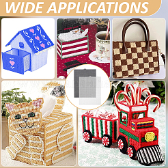 8Pcs 2 Styles Plastic Canvas Sheets for Embroidery&nbsp;DIY-PH0031-37